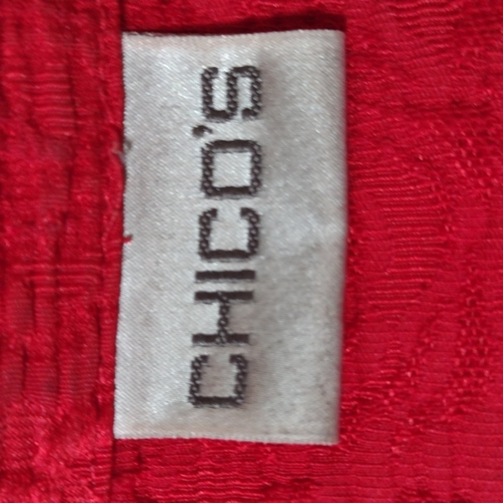 Chico's red jacket L - Picture 6 of 9